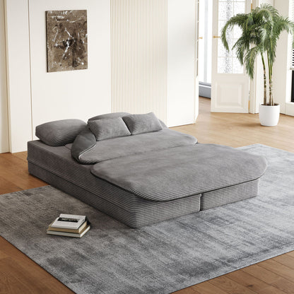 2 In 1 Foldable Sofa Bed With Multi Functional Blanket