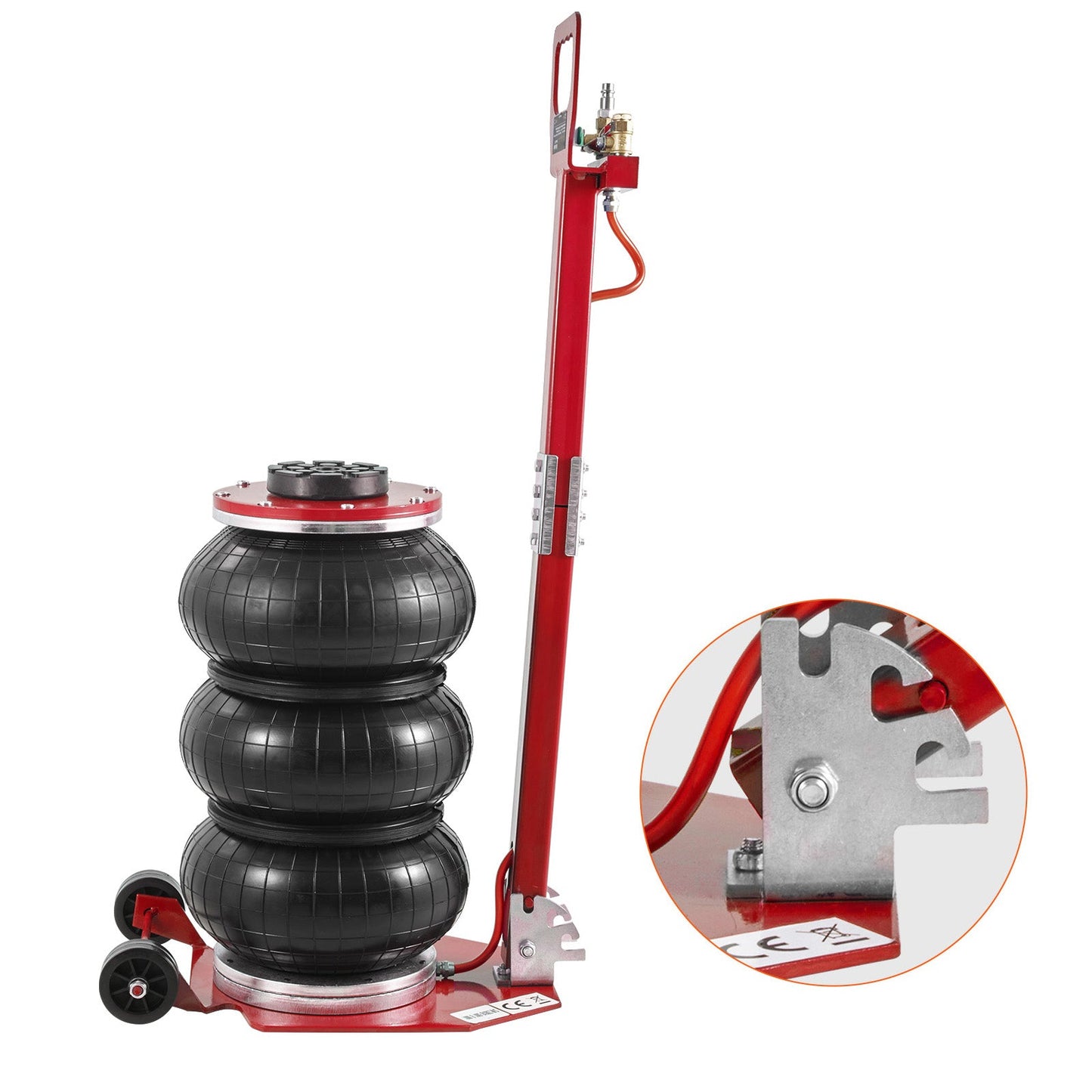 Air Jack 3 Ton/6600 lbs Triple Bag Pneumatic Jack