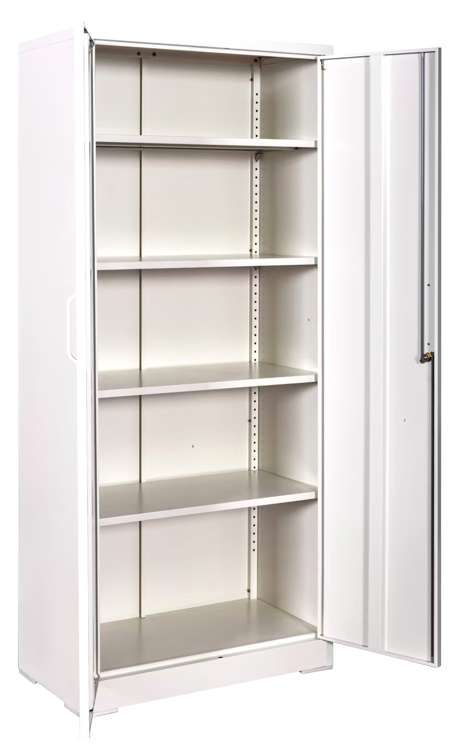 Container Furniture Direct Ironclad 71" Metal Storage Cabinet with Locking Doors and 4 Adjustable Shelves