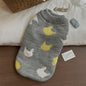 Grey Fair Isle Sweater Little Dog Teddy Sweater Autumn And Winter