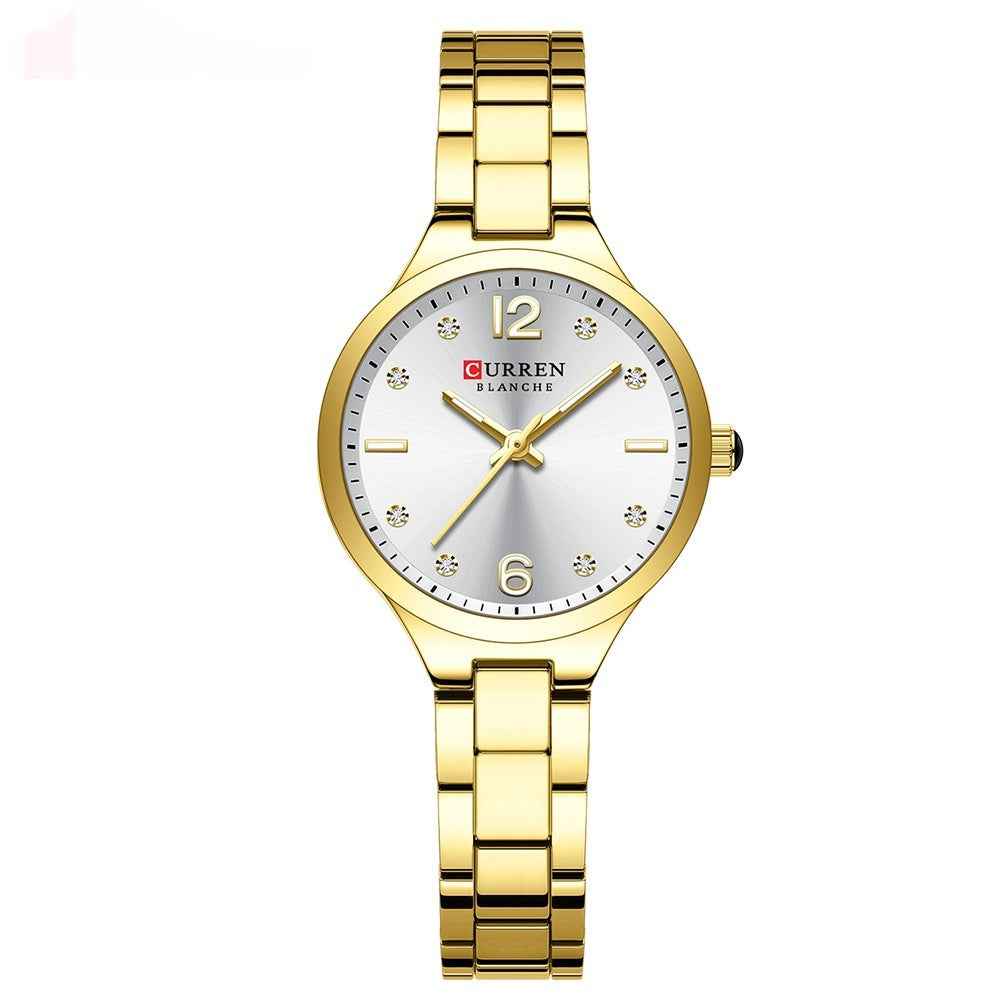 Simple Small Dial Waterproof Quartz Womens Watch