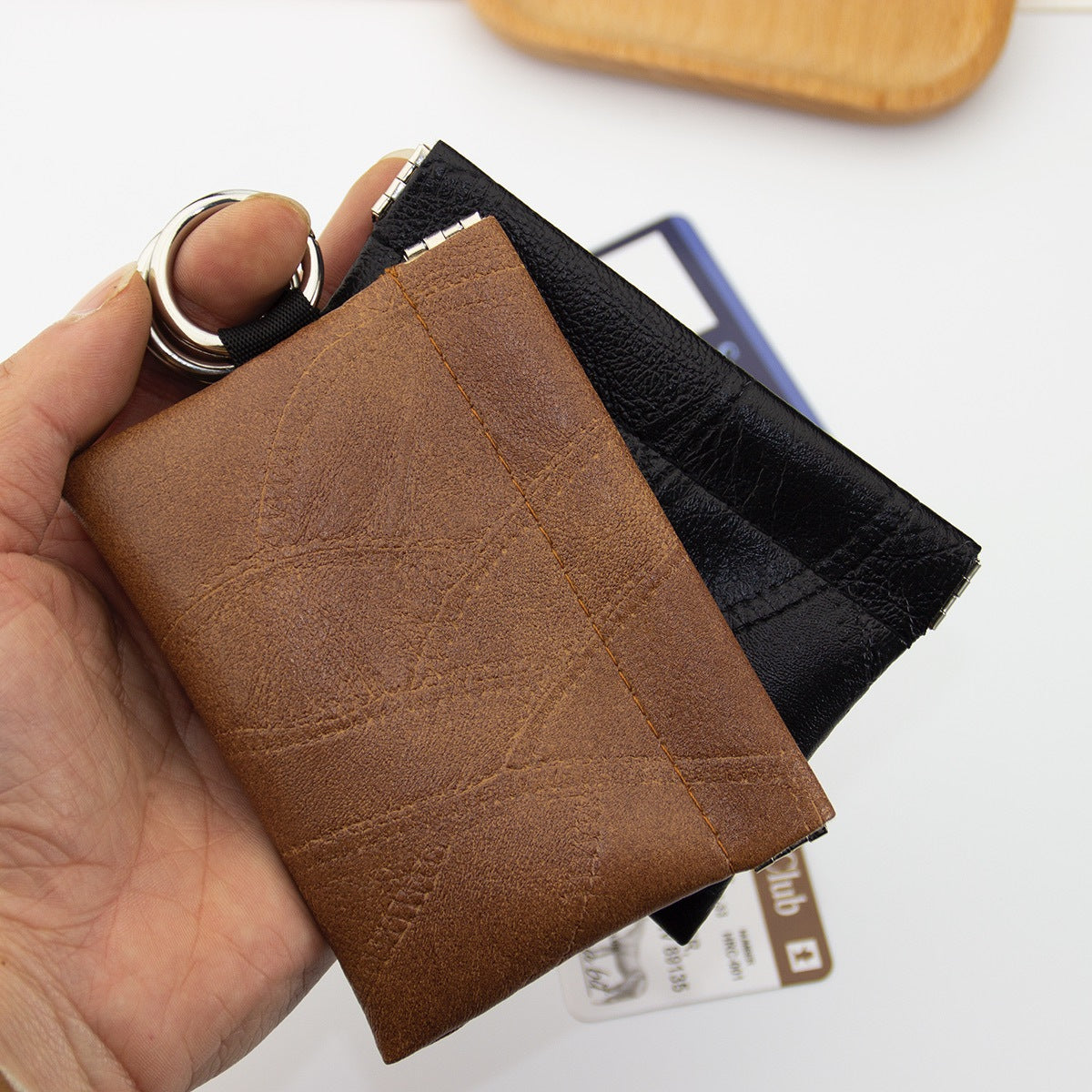 Universal Keychain Artificial Leather Small Holster