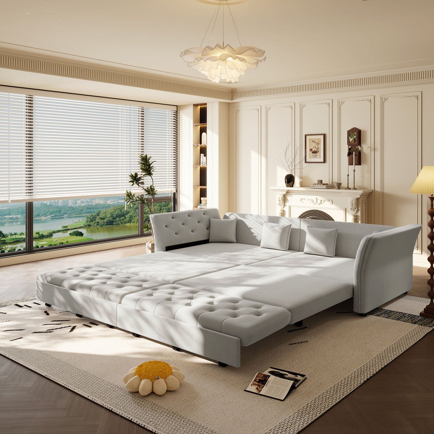 Oversize Pull Out Sofa Bed For Living Room