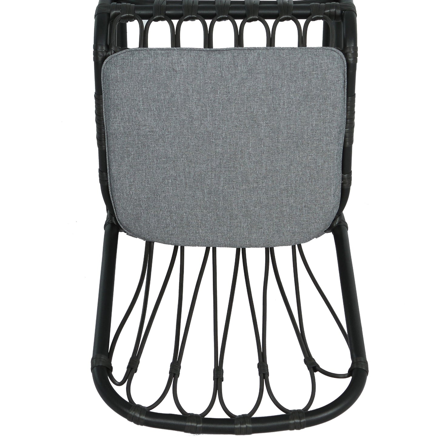 Outdoor Wicker Dining Chairs With Washable Cushions (Set of 2)