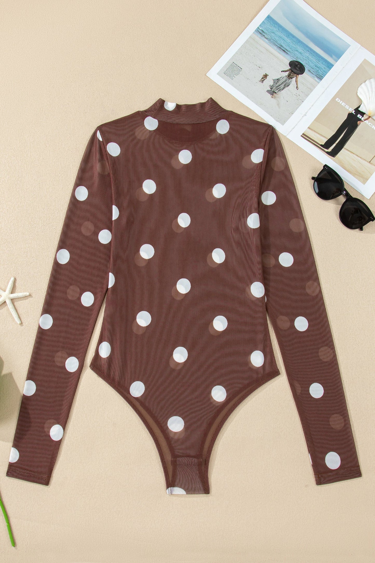 Eliana Mesh Long Sleeve Bodysuit