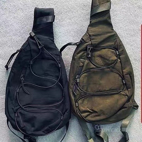 Street-style Mens Large-capacity Chest Bag Cool And Personalized CP Design