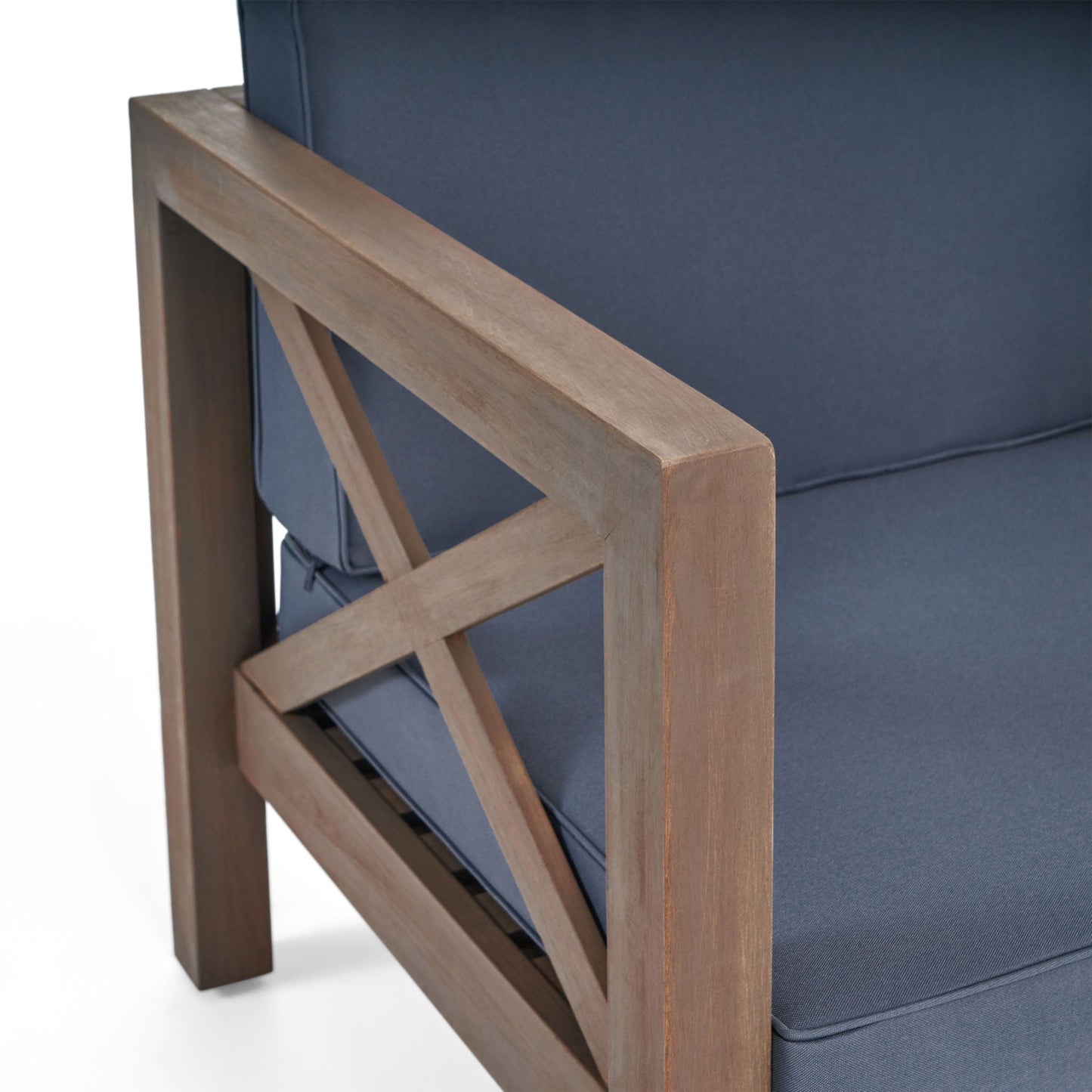 Brava Mid-Century Modern Club Chair with Water Resistant Cushions