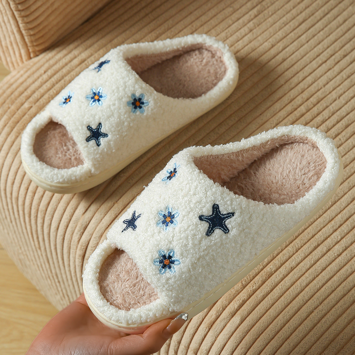 Cute Cartoon Flower Slippers For Cozy Home Comfort