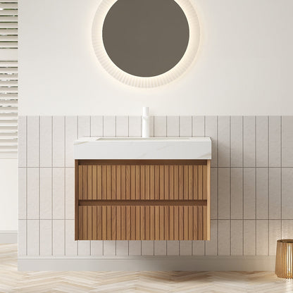 Tilley 30" Bathroom Vanity & Sink with 2 Drawers