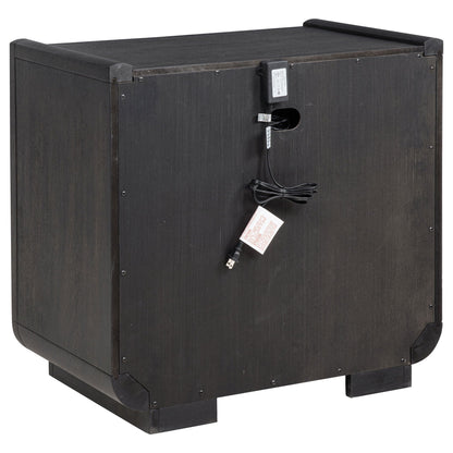 Leandro 4-piece California King Bedroom Set Burnished Black