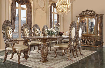 Constantine - Dining Table - Brown & Gold