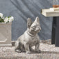 Dog Garden Sculpture, Outdoor French Bulldog Statue
