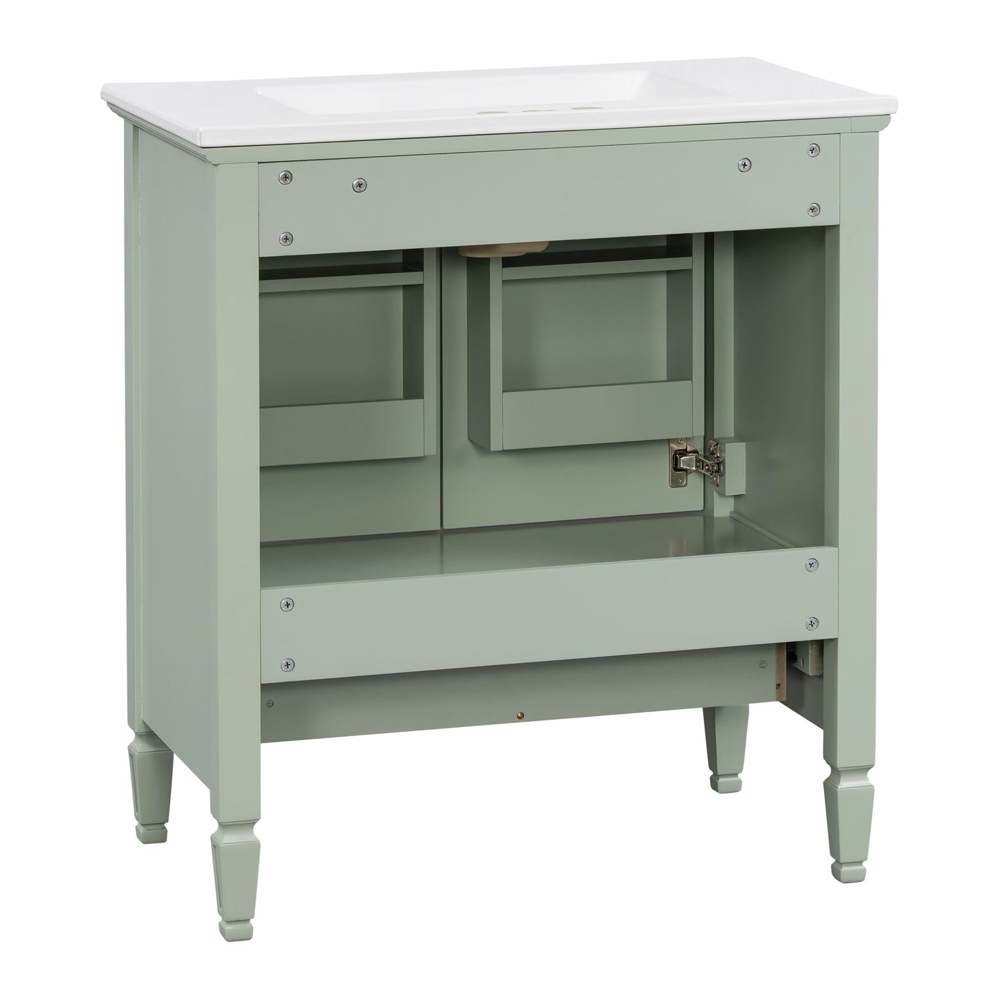 Freestanding Vanity With 1 Drawer & 2 Soft Close Doors With Door Mounted Storage