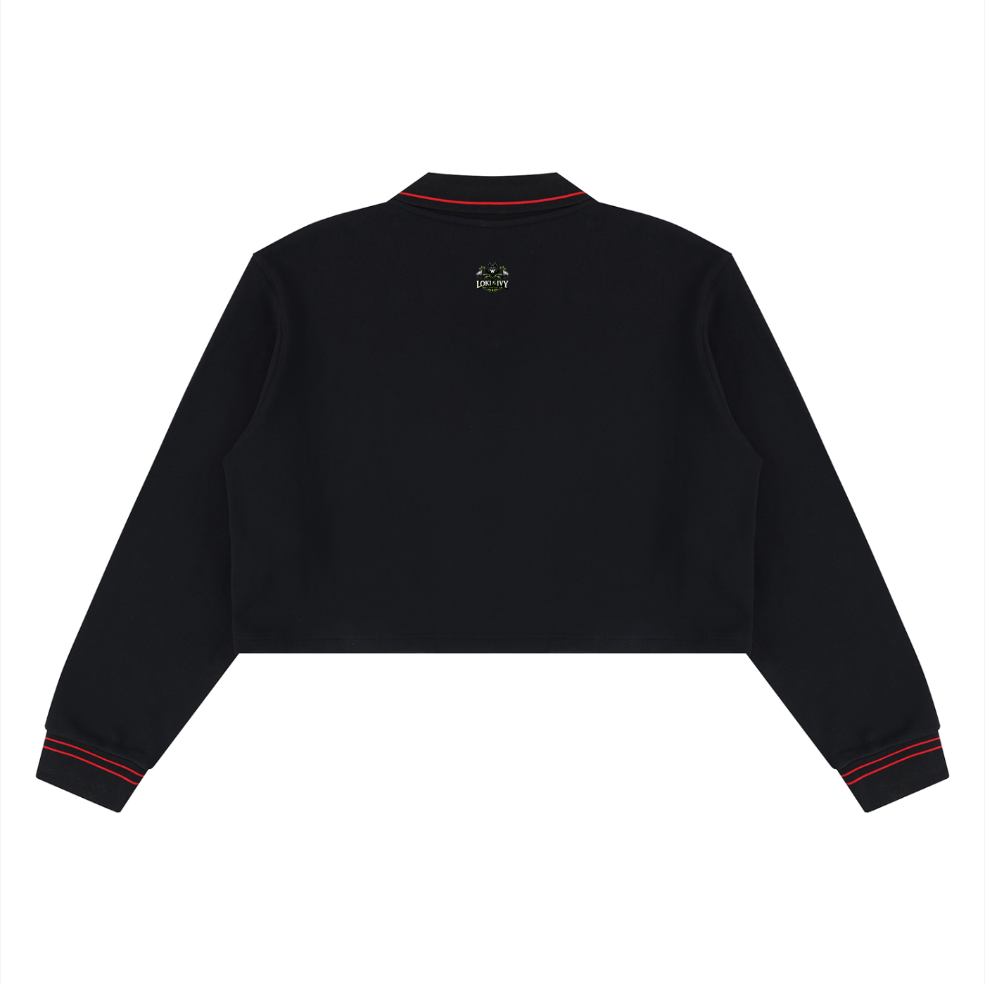 Loki & Ivy Women’s Crop Collared Sweatshirt
