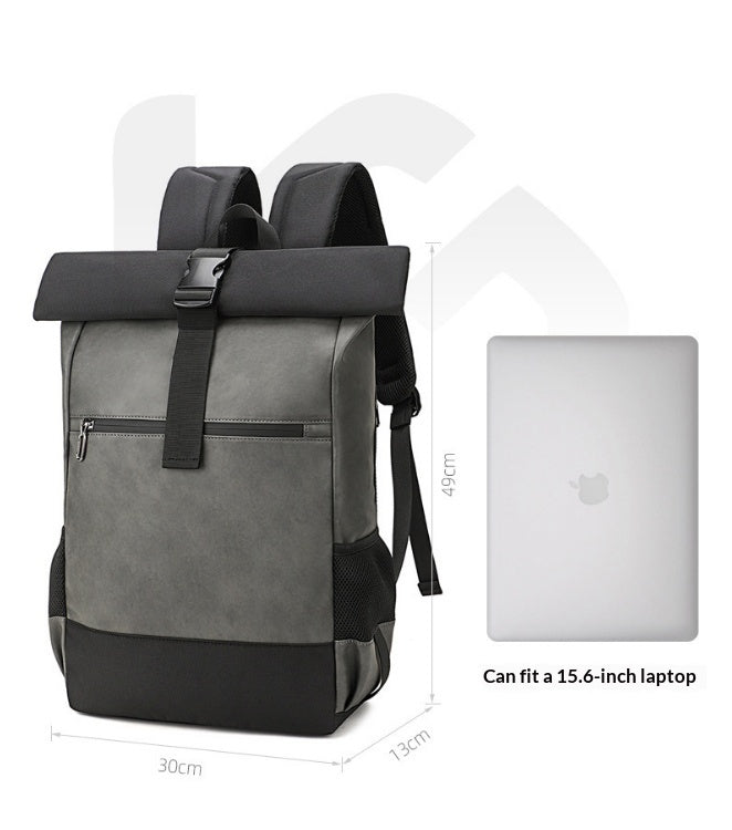 Mens Casual Versatile Backpack Outdoor Waterproof Laptop Bag Large-capacity Travel And College Schoolbag