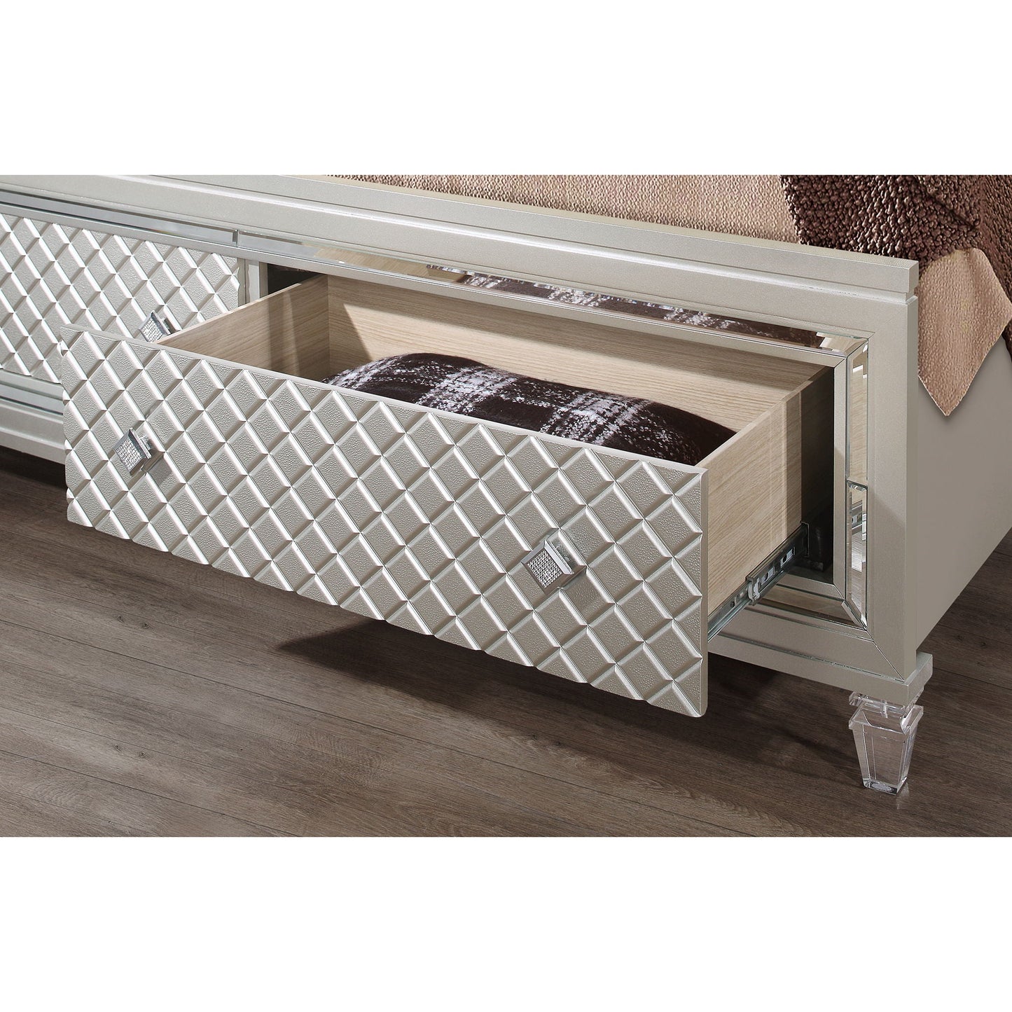 Cross - Elegant Design Bed With LED