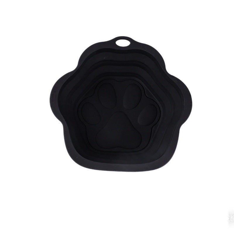 Foldable Silicone Dog Food Bowl For Pets