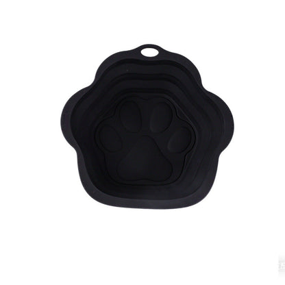 Foldable Silicone Dog Food Bowl For Pets