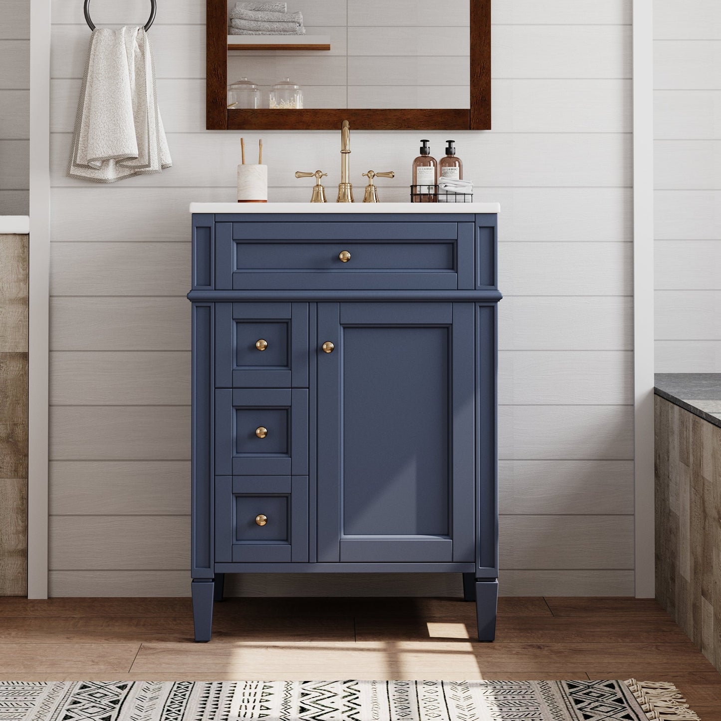 24'' Bathroom Vanity with Top Sink and Storage Cabinet