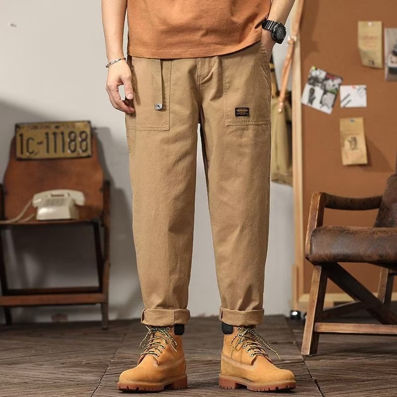 Loose Straight Hong Kong Style Sweatpants