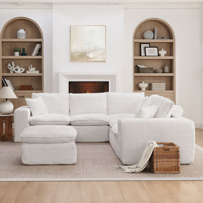 Sectional Sofa With Moveable Ottoman
