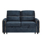 Pull Out Sofa Bed With Adjustable 3 Position Backrest, USB Charging Ports, Side Pockets