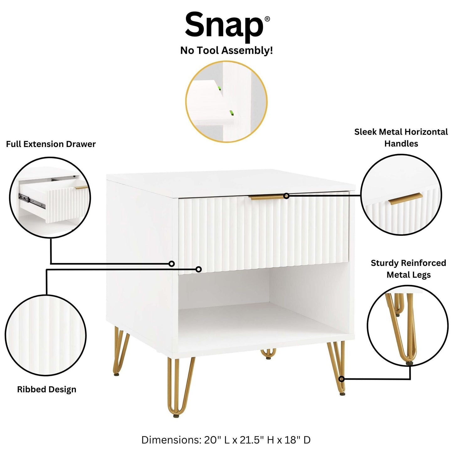 Dumbo - Modern Nightstand