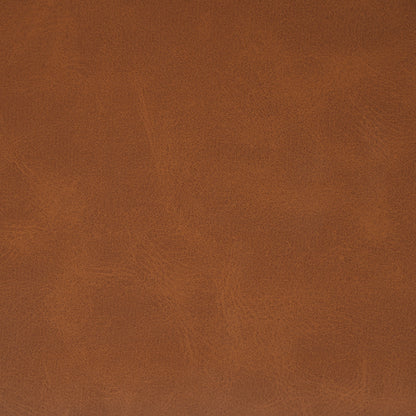 Upholstered PU Leather Ottoman, Solid Wooden Legs