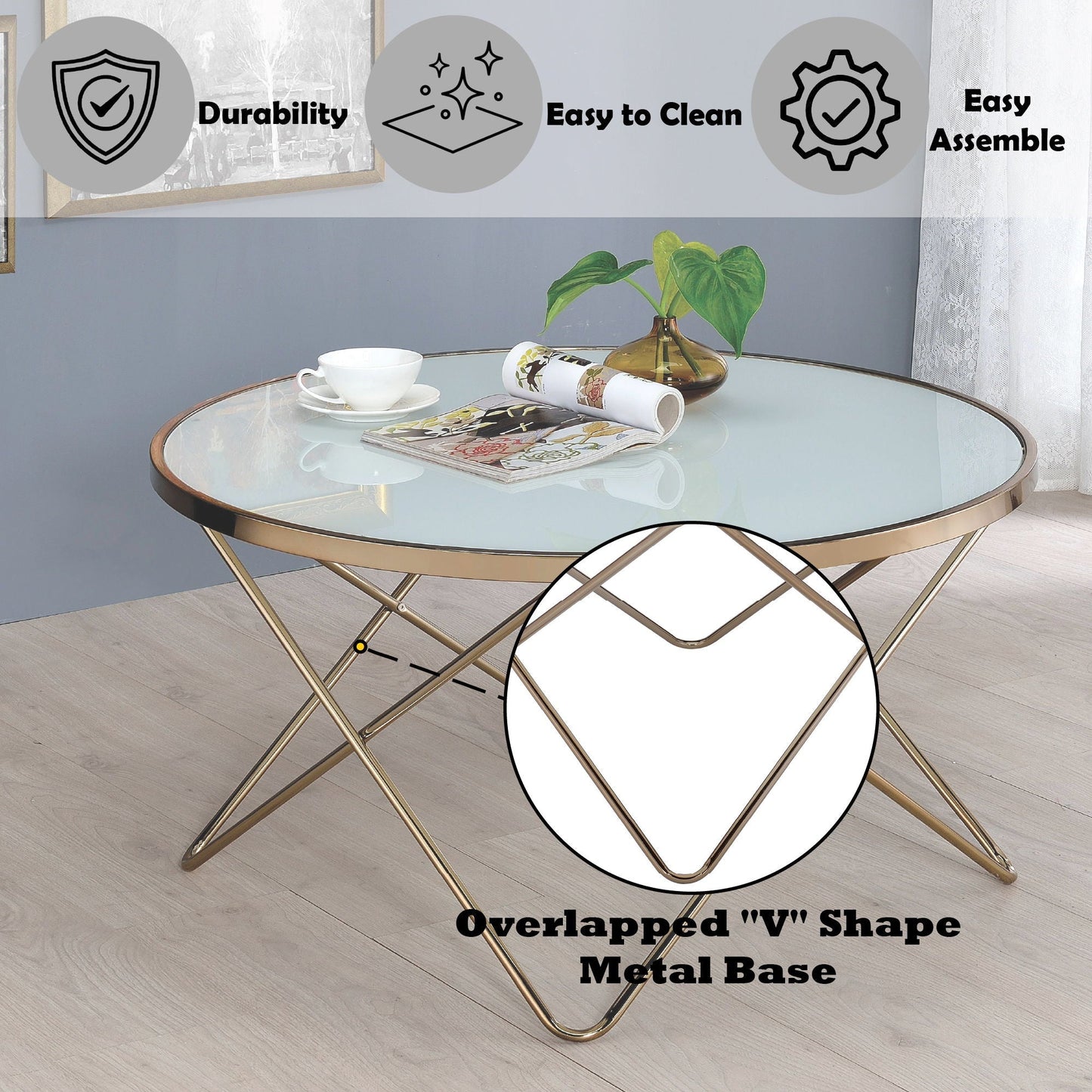 Valora Glass Coffee Table