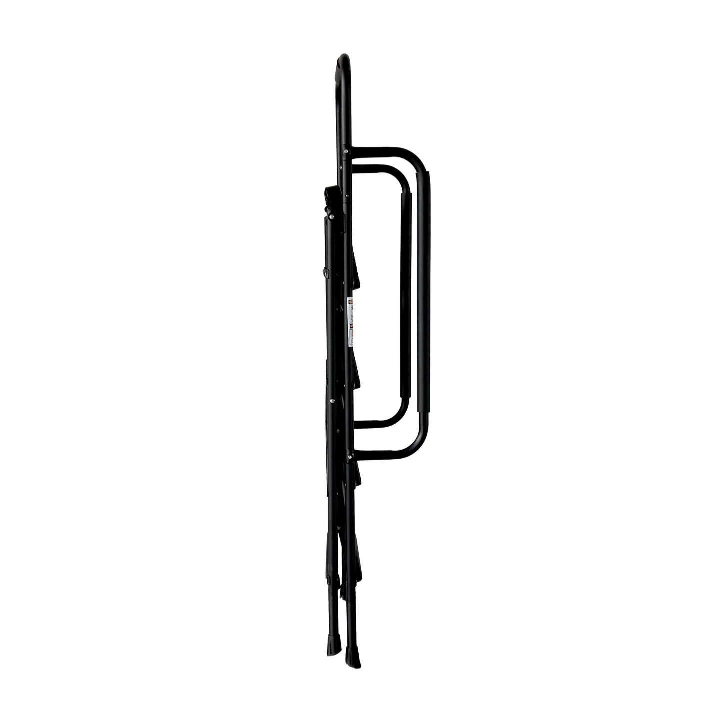 4 Step Folding Steel Ladder with Anti-Slip Pedals and Handrail