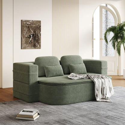 2 In 1 Foldable Sofa Bed With Multi Functional Blanket