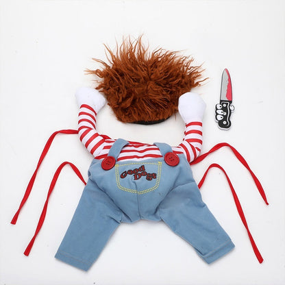 Cat Clothes Western Cowboy Funny Outfit