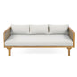 Claremont 3 Seater Daybed Teak Acacia Wood Water Resistant Cushions