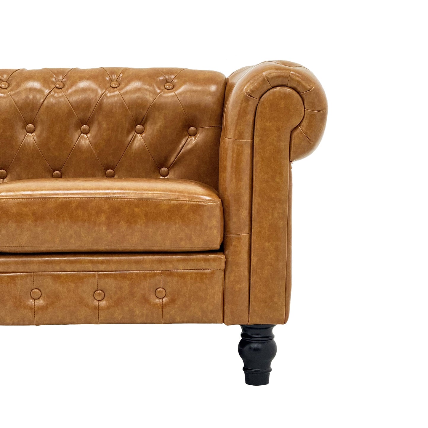 Elegant 2-Piece PU Sofa Set for Living Room