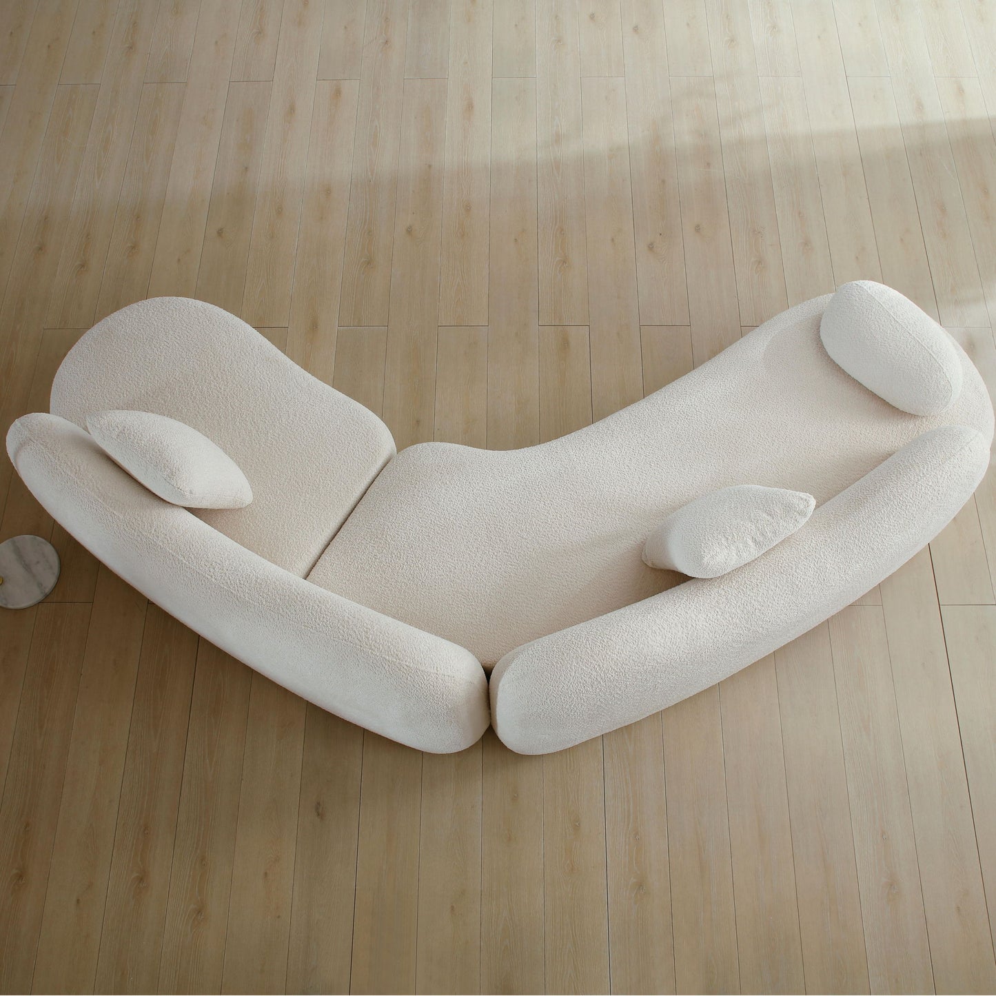 Modern Curved Modular 5 Seater Sofa