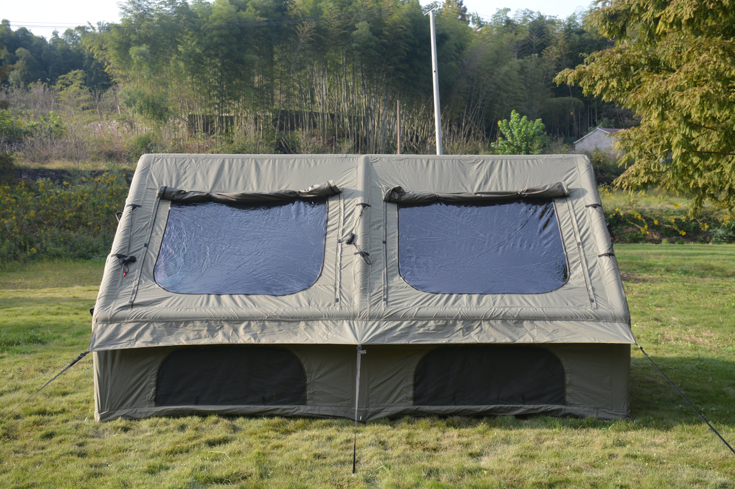 9.8 x 13ft Inflatable Camping Tent with Hand Pump