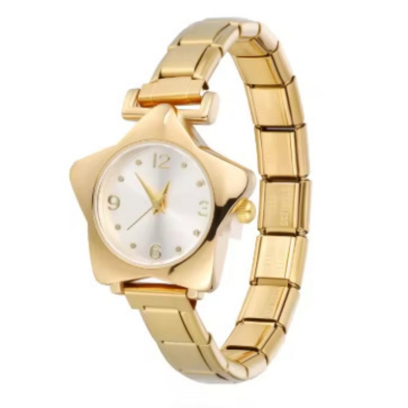 New Colorful Five Star Stainless Steel Watch Bracelet