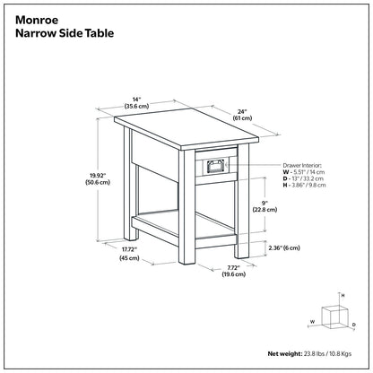Monroe - Handcrafted Side Table