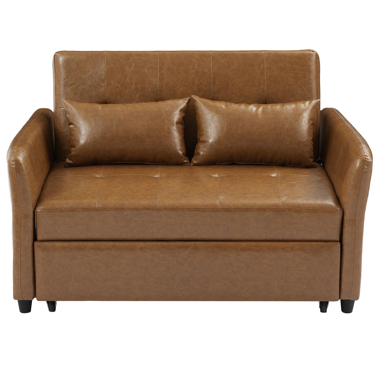 Convertible Sleeper Sofa Bed With 3 USB Ports