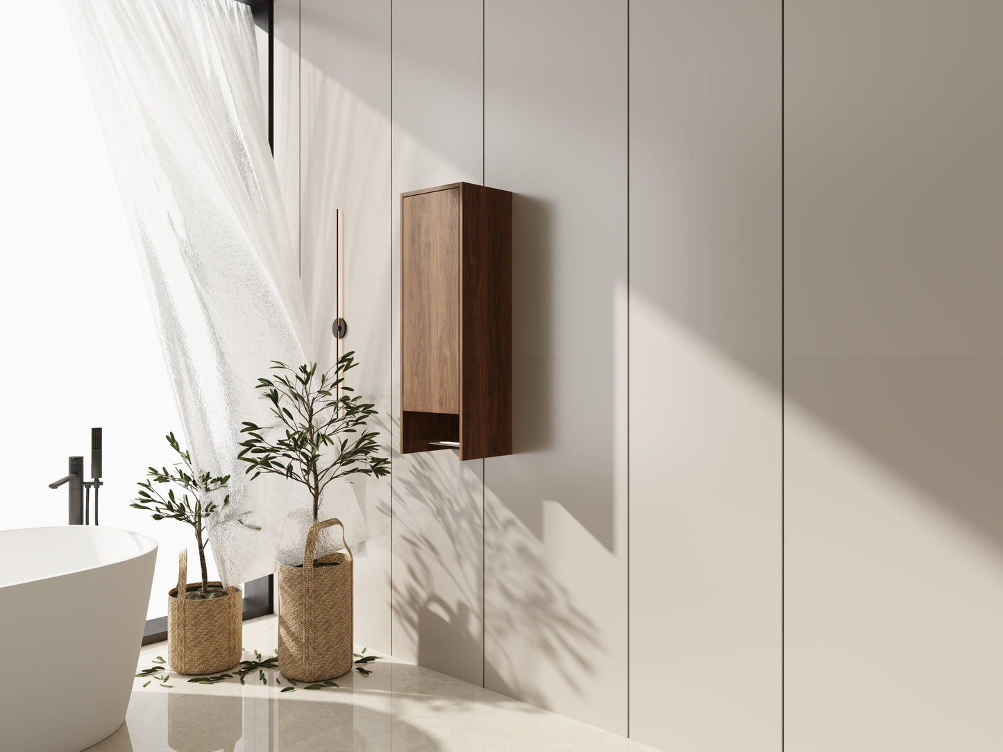 12 Inch Small Wall Mounted Side Cabinet