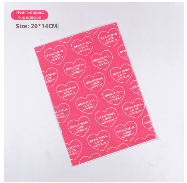 Love paper bag-pink love 14*20cm-10 pieces-1 bag