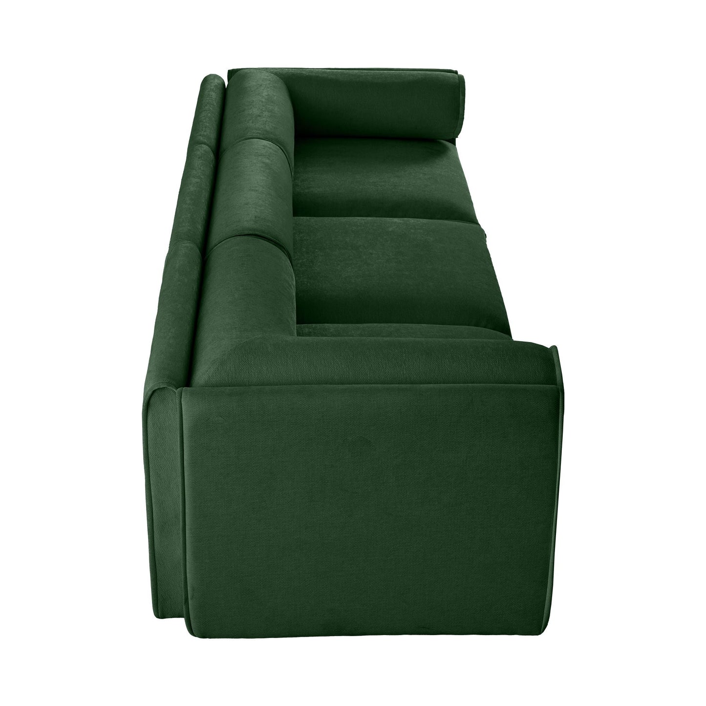 Stylish Sofa With Storage Seat And Cylindrical Backrest