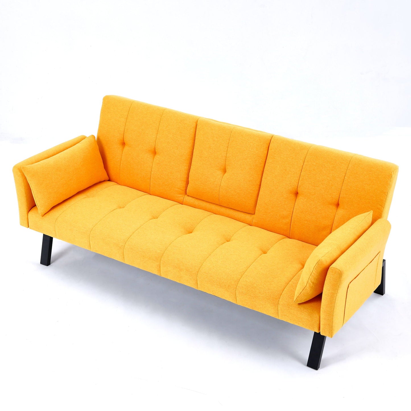 Sofa Bed With Foldable Design And Cup Holder