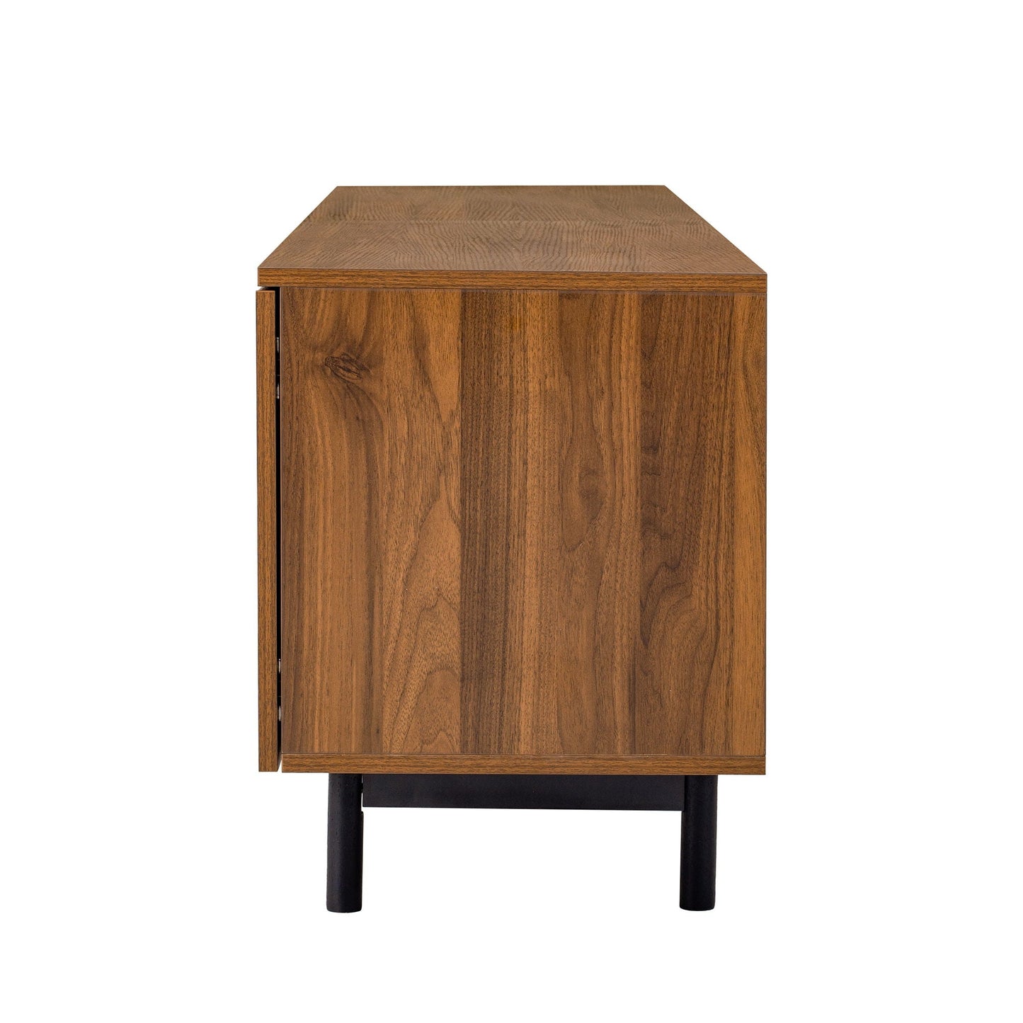 78" TV Stand For TVs Up To 85" Entertainment Center With Deep Drawers & Cable Management, Soft Closing Hinges - Walnut