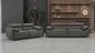 Buxton 2-piece Leather Upholstered Sofa Set Graphite