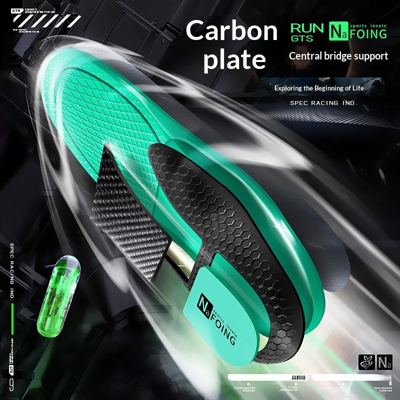 Arch-supporting Cushioned Breathable PU Insoles For Sports Shoes