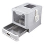Extra-large Enclosed Drawer-Type Odor-Control Cat Litter Box