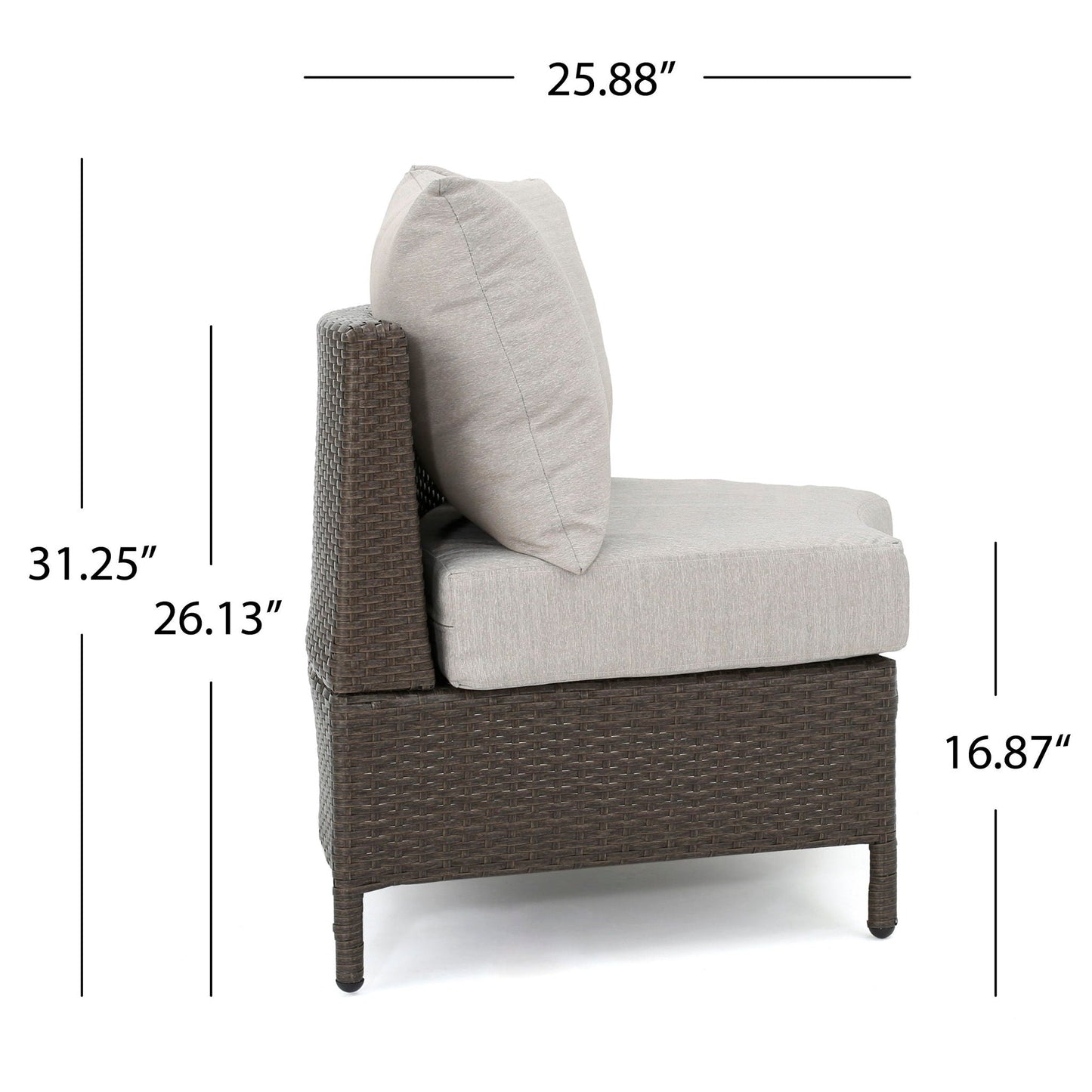 Pt Limon Modern Outdoor Single Sofa