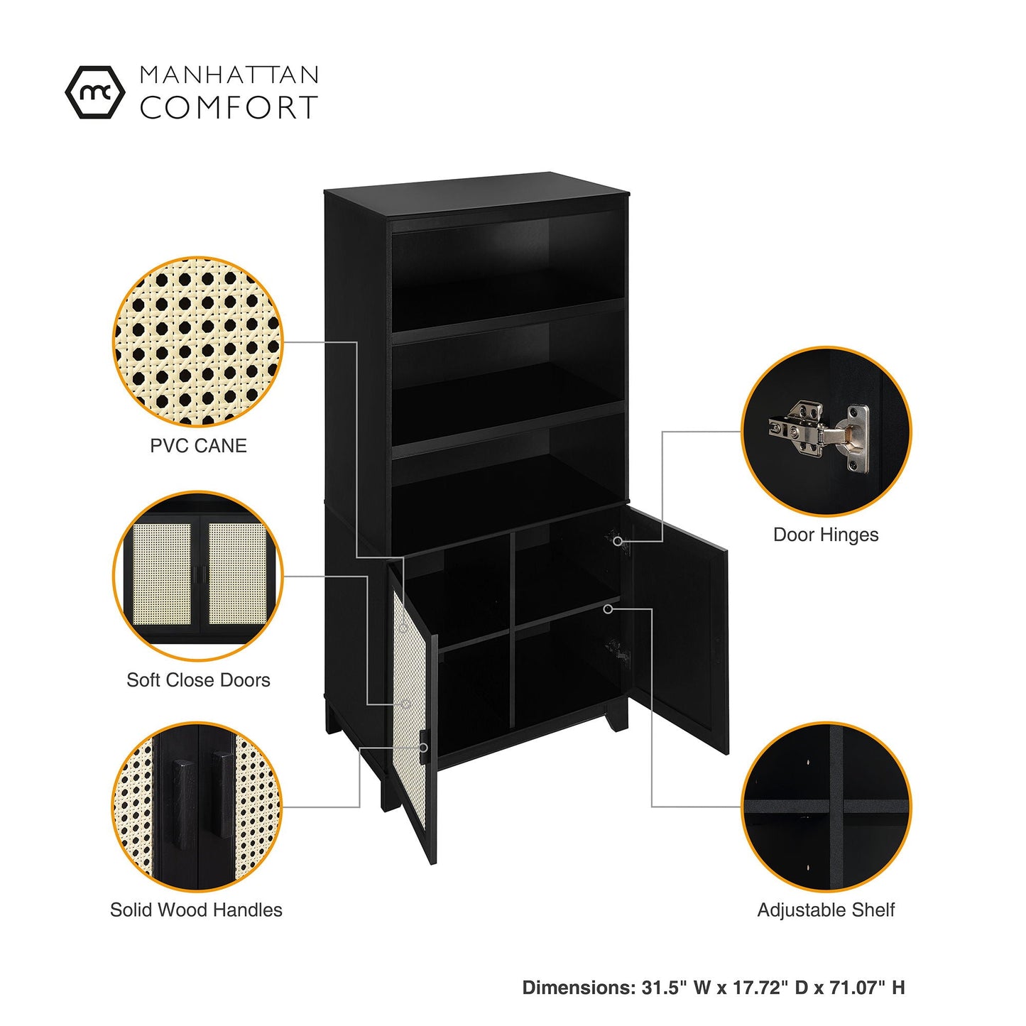 Sheridan - Bookcase Cabinet