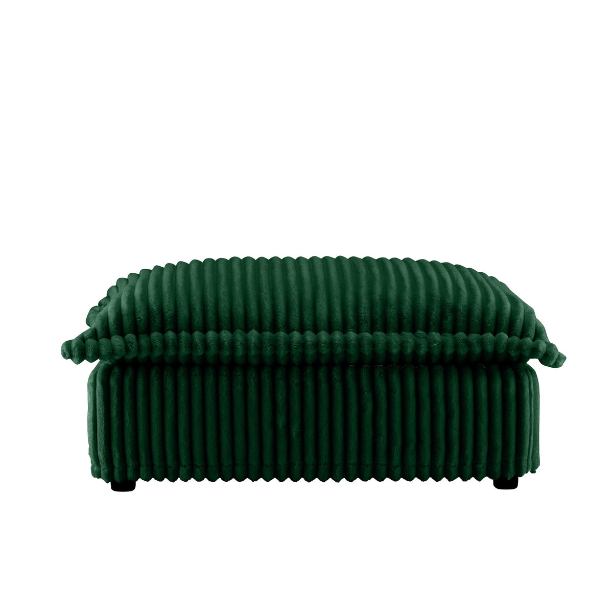 Luxurious Chenille Ottoman